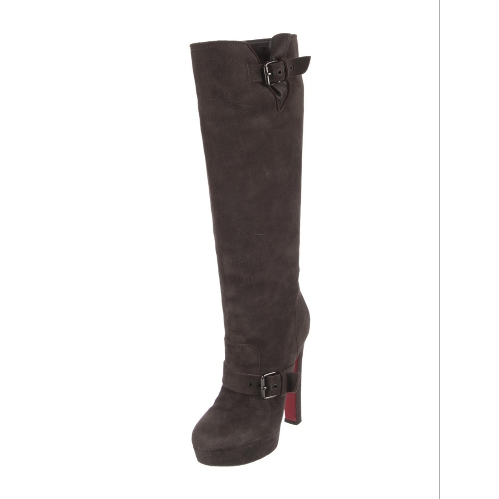 Cute Christian Louboutin Authentic Suede Boots 💖 Size 8 IT 38